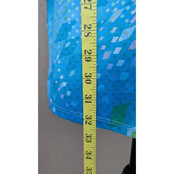 💜Asymmetrical Shiny Sequin Mermaid Dress – Iridescent Blue-Green | M - Picture 4 of 7